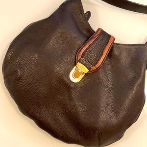 PAUL SMITH X Brown Leather with ICONIC PS Stripe accent